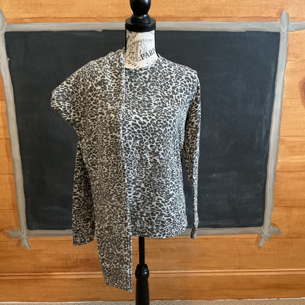 Mono B Leopard Print Long Pj’s Ladies Size Small - image 2